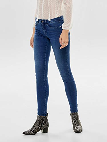 Only onlROYAL REG SKINNY JEANS PIM504 NOOS - Vaqueros Mujer, Azul (Medium Blue Denim), Talla alemana: 38/L30 (Talla fabricante: M)