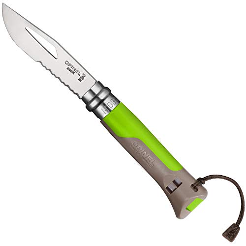 Opinel O001715 Cuchillo N°08, Verde, M