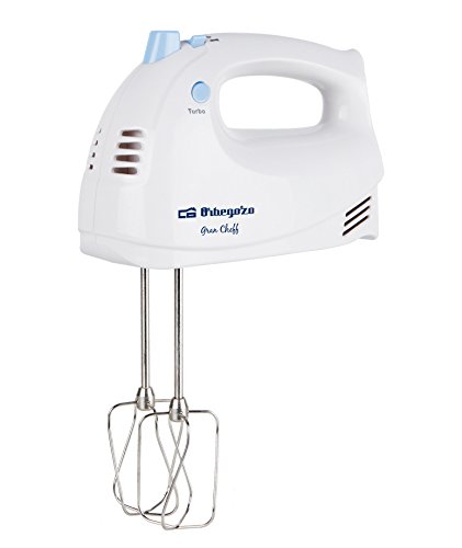 Orbegozo BA 3500 3500-Batidora amasadora, 300 W, 5 Velocidades, Blanco