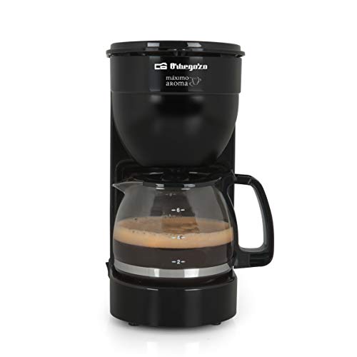 Orbegozo CG 4014 - Cafetera goteo 6 tazas, jarra de cristal de 0,6 litros de capacidad, 650 W de potencia