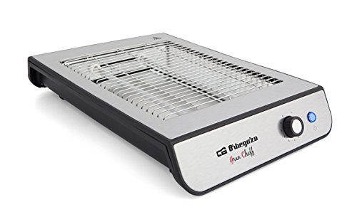 Orbegozo TO 2020 - Tostador plano, desconexión automática, bandeja recogemigas, 600 W, acero inoxidable