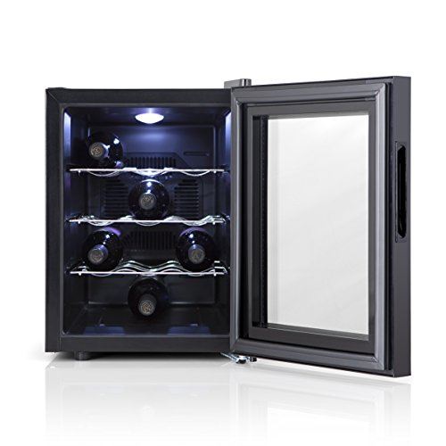 Orbegozo VT 1220 – Vinoteca 12 botellas, 33 litros de capacidad, temperatura regulable, panel táctl, display digital, luz LED, 70 W