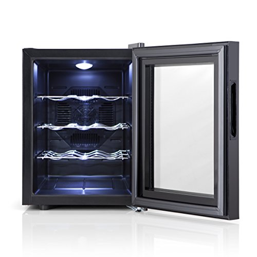 Orbegozo VT 1220 – Vinoteca 12 botellas, 33 litros de capacidad, temperatura regulable, panel táctl, display digital, luz LED, 70 W