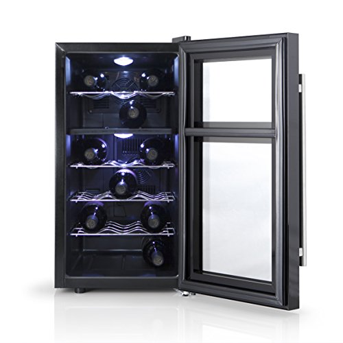 Orbegozo VT 1810 – Vinoteca 18 botellas, 52 litros de capacidad, temperatura regulable, panel táctl, display digital, luz LED, 130 W