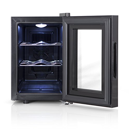 Orbegozo VT 610 – Vinoteca 6 botellas, 17 litros de capacidad, temperatura regulable, panel táctl, display digital, luz LED, 70 W