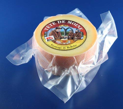 Original AOC Tete de Moine Suiza Cabeza de monje Queso La mitad Pan Aprox. 420 g