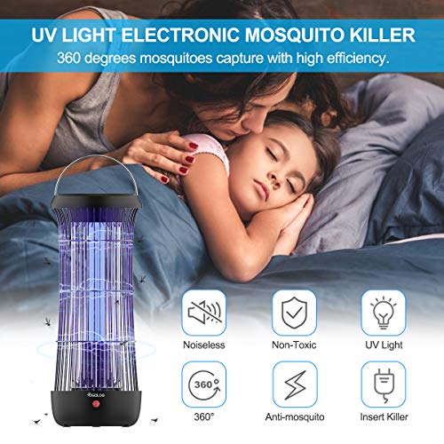 Osaloe Lámpara Antimosquitos Portátil, Asesino del Mosquitos y Insectos, Lámpara LED Iluminación Lámpara de Mosquitos Eléctrica para Casa, Cocina, Oficina, Dormitorio, Interior y Exterior