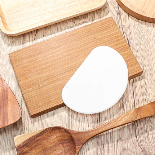 OUNONA Raspador de Masa de Plástico de Borde Plano para Cortar Pizza Masa Pan o Pastel Herramientas de Hornear