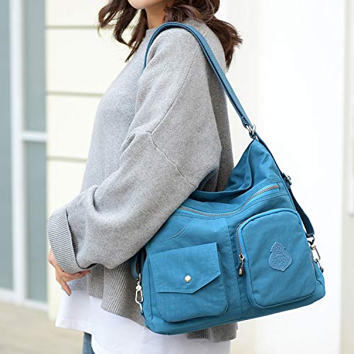 Outreo Mujer Bolsos de Moda Impermeable Mochilas Bolsas de Viaje Bolso Bandolera Sport Messenger Bag Bolsos Baratos Mano para Tablet Escolares Nylon