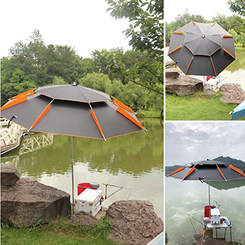 OWUV Parasol Grande Paraguas, Resistente A La Lluvia, Resistente Al Viento, Sombrilla De Pesca Intemperie, Protección Solar UV, Giratorio 360 °, para Balcón/Jardín/Terraza/Patio/Playa/Mercado