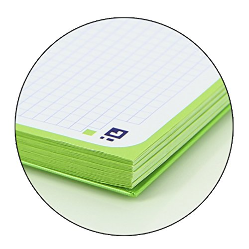 Oxford 100430199 - Cuaderno microperforado, A4 +, cuadrado, 90 g / m², Papel óptica, 80 hojas, Color verde