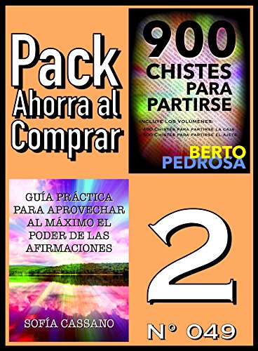 Pack Ahorra al Comprar 2 (Nº 049): Guía práctica para aprovechar al máximo el poder de las afirmaciones & 900 Chistes para partirse