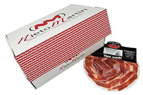 PACK ESPECIAL GOURMET SELECCIÓN JAMON DE BELLOTA IB. 50% RAZA IBERICO CORTE MANUAL A CUCHILLO (5 platos al vacío de 80 gramos, peso total lote 400 gr)