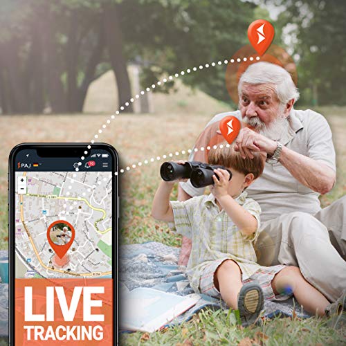 PAJ EASY Finder de PAJ GPS- Localizador GPS - Marca Alemana - Tracker para Niños, Personas Mayores, Personas con Demencia - 5 días de duración de batería (10 días en Modo de Espera) (Localización App)