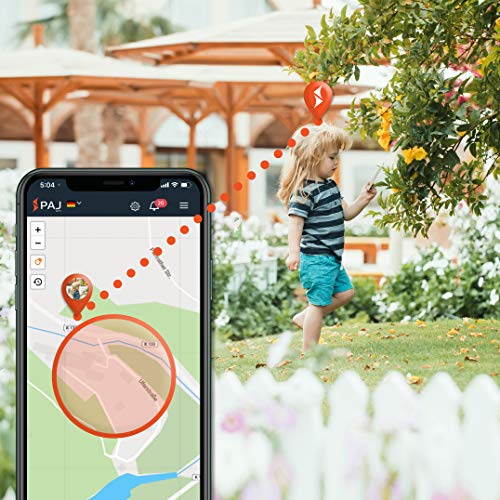 PAJ EASY Finder de PAJ GPS- Localizador GPS - Marca Alemana - Tracker para Niños, Personas Mayores, Personas con Demencia - 5 días de duración de batería (10 días en Modo de Espera) (Localización App)