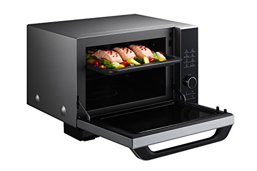 Panasonic NN-DS596 - Microondas Horno con Grill Combinado (1000 W, 27 L, 6 niveles, Inverter, Grill 1200 W, 23 modos, recubrimiento antiadherente sin plato) Negro