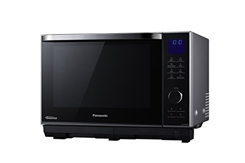 Panasonic NN-DS596 - Microondas Horno con Grill Combinado (1000 W, 27 L, 6 niveles, Inverter, Grill 1200 W, 23 modos, recubrimiento antiadherente sin plato) Negro