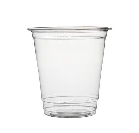 Paquete 100 Vasos de Plástico con Tapas/Hielo Café Vasos con Cúpula Tapas/Batido de Frutas Tazas - 8 Ounce