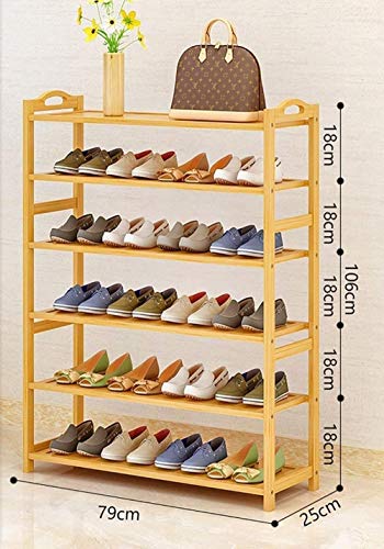 Pared pintura Zapatero Simple Bastidores Multi - Planta Zapatero Multi - El Estante de Uso Baño Bastidores de Almacenamiento Taburete Cambiar Zapatos (Size : 79)