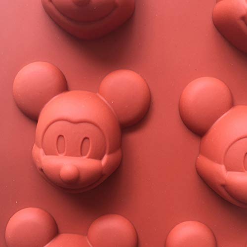 Pastel De Silicona Mickey Mouse Mollete Moldes Para Hornear Magdalena DIY Jabón Del Molde Del Hielo 8 Base De Silicona Cavidad Chocolate Teacake Bandeja De Horno Novedades Para La Cocina Color Al Azar