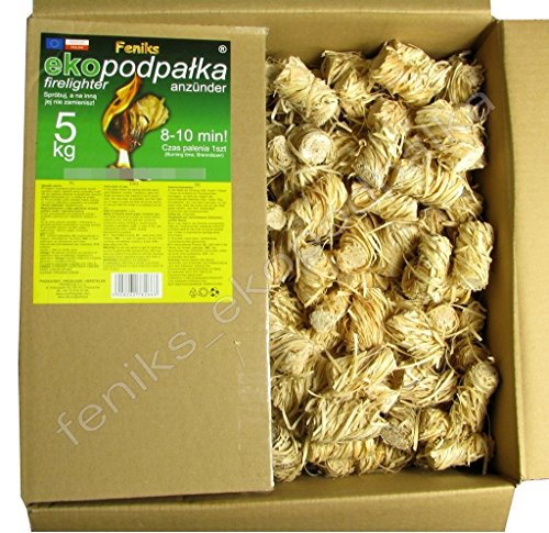 Pastillas - Encendedores de barbacoa Feniks unidades en la caja 500., para chimeneas, estufas, barbacoas y fogatas