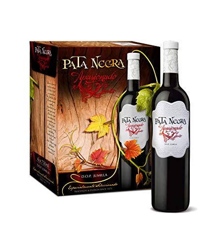 Pata Negra Apasionado Vino Tinto D.O Jumilla - Pack de 6 Botellas x 750 ml