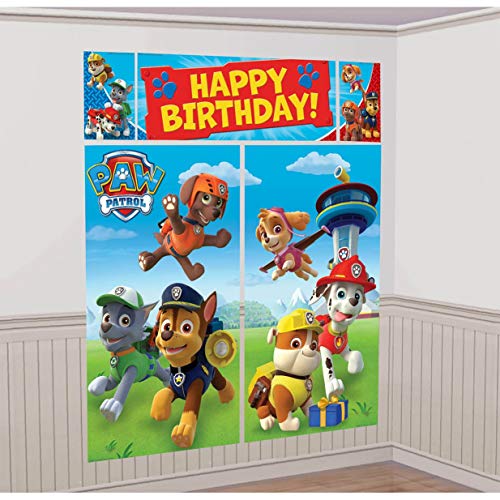 Paw Patrol - Set de cumpleaños: guirnalda para fiestas (Amscan International 670422)