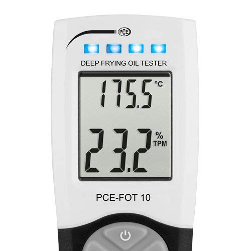 PCE Instruments Termómetro medidor de higiene Digital para Temperatura y Calidad del Aceite/Medición de Temperatura: +30 +200 ºC PCE-FOT 10