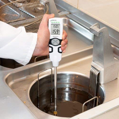 PCE Instruments Termómetro medidor de higiene Digital para Temperatura y Calidad del Aceite/Medición de Temperatura: +30 +200 ºC PCE-FOT 10