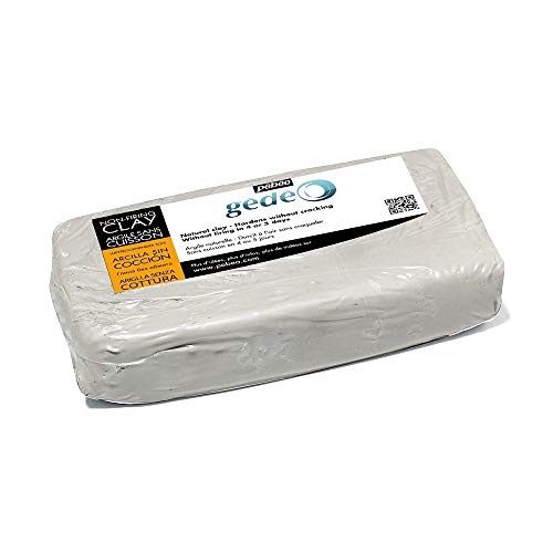 Pébéo 766302 Modelado Arcilla sin cocción Bianca, Pan de 1,5 kg