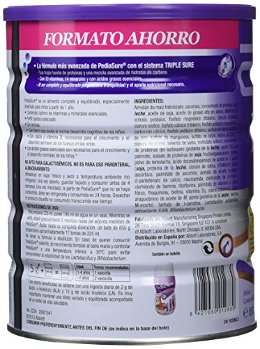 PediaSure - Complemento Alimenticio para Niños con Proteínas, Vitaminas y Minerales, Sabor Fresa - 850 gr [versión antigua]