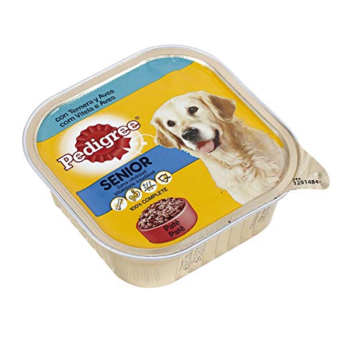 Pedigree Tarrina de Comida Húmeda para Perros Adultos, Sabor Ternera y Aves (Pack de 20 x 300g)