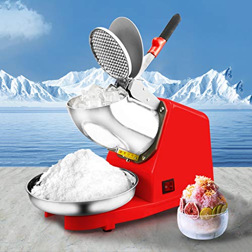 Peixia Ice Crusher Máquina trituradora de hielo eléctrica Máquina de aguanieve Máquina de cono de nieve de acero inoxidable para helados máquina de afeitar de hielo eléctrica para uso doméstico y co