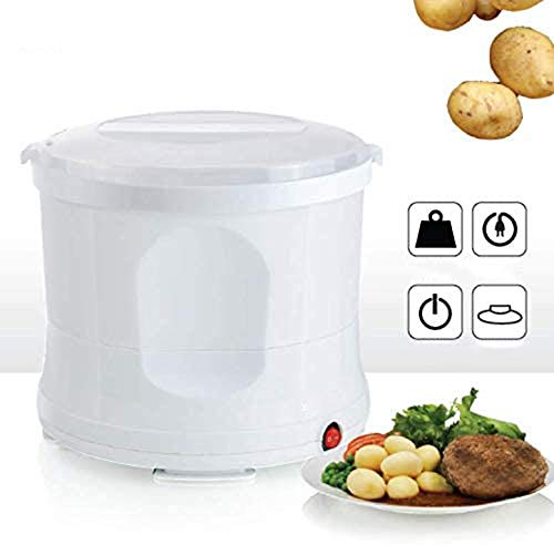 Pelador de Patatas Eléctrico Automático con Patas Antideslizantes,Máquina Eléctrica para Pelar Patatas 1 Kg Carga Máxima el Pelado Rápido Ahorra Tiempo