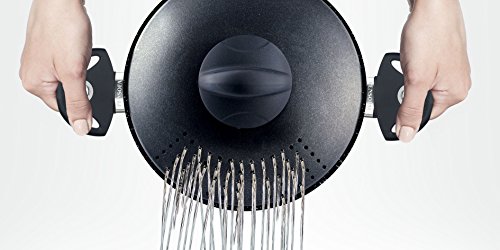 Pensofal Biostone Olla coladora, Aluminio, Negro, 20 cm