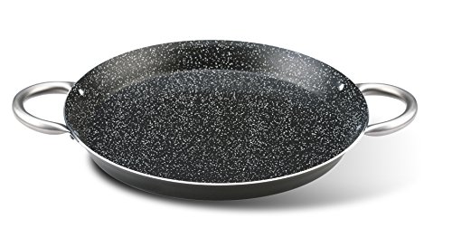 Pensofal Biostone Paellera, Aluminio, Acero Inoxidable, Negro, 34 cm