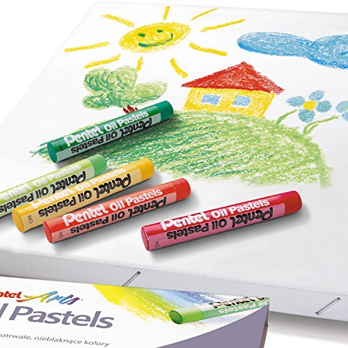 Pentel, PHN-25U, Caja de 25 pasteles de aceite, colores surtidos