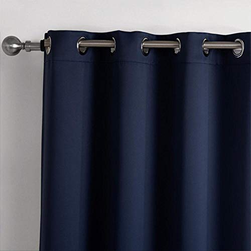 PENVEAT - Cortinas Opacas Modernas para salón, Ventana, Cortinas para recámara, Cortinas con Acabado de Tela, Color Azul, 200 cm de Ancho x 250 cm de Alto