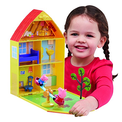 Peppa Pig 06156 - Maletín de Juego Casa y jardín de Peppa