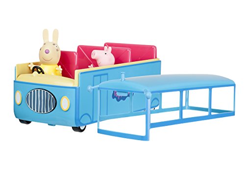 Peppa Pig Autobús del Cole, Color Azul, (Bandai 92637)