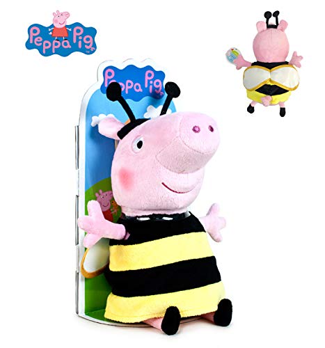 Peppa Pig - Peluche Peppa disfrazada de Abeja en Blister 10,62"/27cm Calidad Super Soft