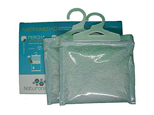 Percha Antihumedad Armarios Bolsa Pack 2x200gr para CLASSIC Habitación Ropa Evita Olor Humedades Antimoho