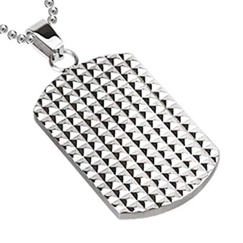 Perros marca Dog Tag colgante, diseño de marca tensión fregadero puntas con cadena de acero inoxidable