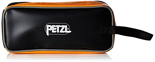 Petzl Fakir Bolsa Robusta para crampones, Unisex, Negro/Naranja