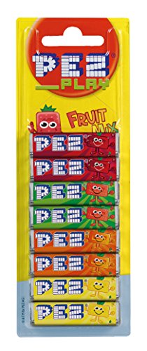 PEZ set de dispensadores Mickey Mouse (5 dispensadores con 3 recargas de caramelos PEZ de 8,5g c/u) + 1 paquete de recargas (8 recargas de caramelos PEZ de 8,5g c/u)