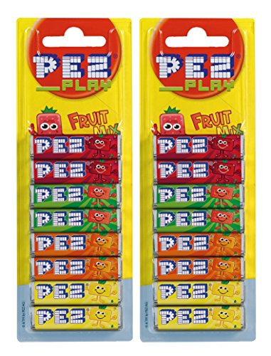 PEZ set de dispensadores Nintendo (5 dispensadores con 3 recargas de caramelos PEZ de 8,5g c/u) + 1 paquete de recargas (8 recargas de caramelos PEZ de 8,5g c/u)