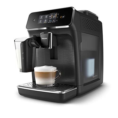 Philips 2200 Serie (SensorTouch Benutzeroberfläche) Schwarz/mattschwarz Cafetera automática, plástico