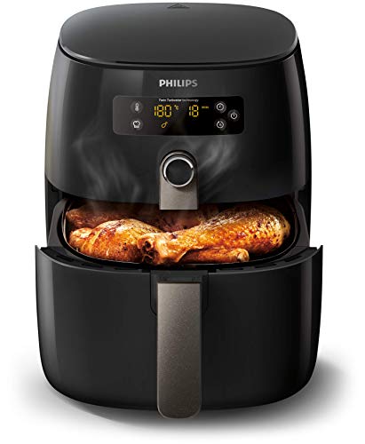 Philips Avance Collection HD9741/10 - Freidora (Freidora baja en grasa, 0,8 kg, TurboStar, 0,5 h, 60 min, Doble)