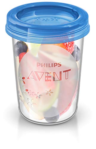 Philips Avent - Juego de recipientes para comida de bebé (20 recipientes + 1 cuchara + libro recetas)