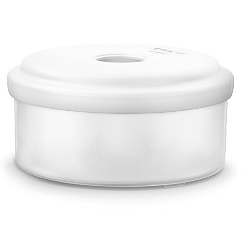 Philips Avent SCF883/01 - Procesador de alimentos para bebé 4 en 1 en color blanco: cocina a vapor, tritura, descongela y calienta en un solo recipiente